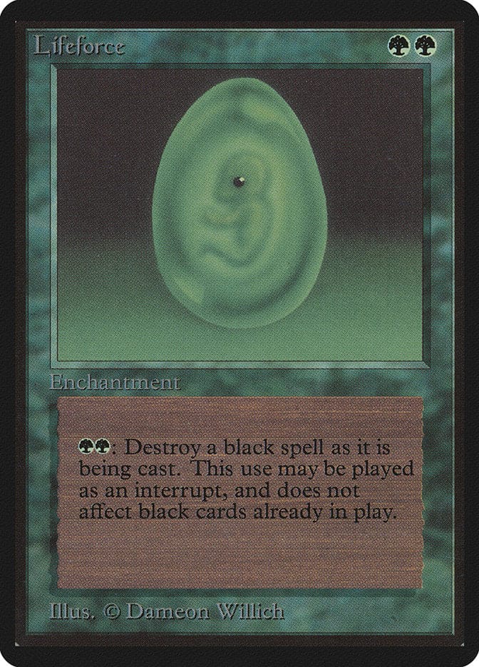 Lifeforce [Beta Edition] Magic: The Gathering