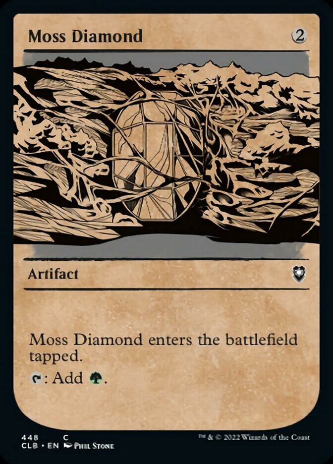 Moss Diamond (Showcase) [Commander Legends: Battle for Baldur's Gate] Magic: The Gathering