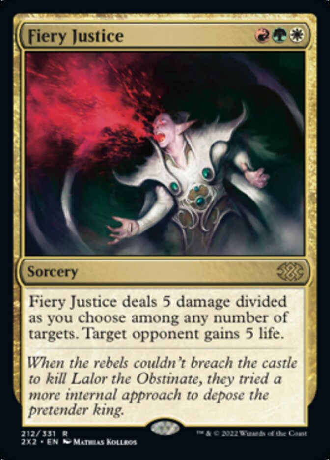 Fiery Justice [Double Masters 2022] Magic: The Gathering