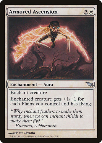 Armored Ascension [Shadowmoor] Magic: The Gathering