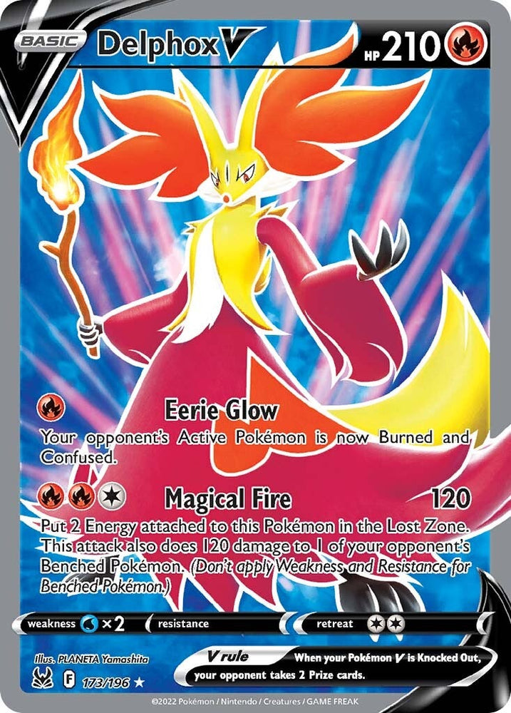 Delphox V (173/196) [Sword & Shield: Lost Origin] Pokémon