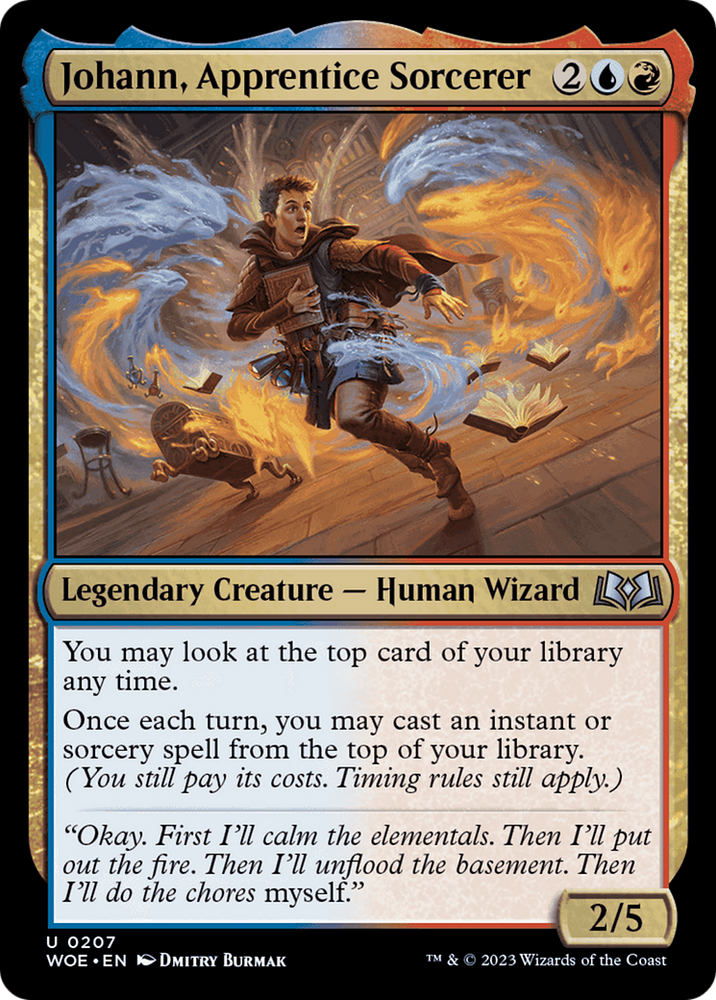 Johann, Apprentice Sorcerer [Wilds of Eldraine] Magic: The Gathering