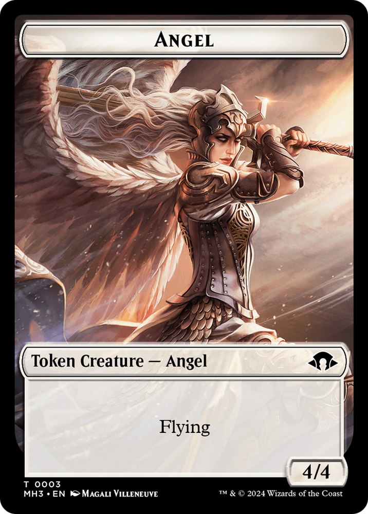 Servo // Angel Double-Sided Token [Modern Horizons 3 Tokens] Magic: The Gathering