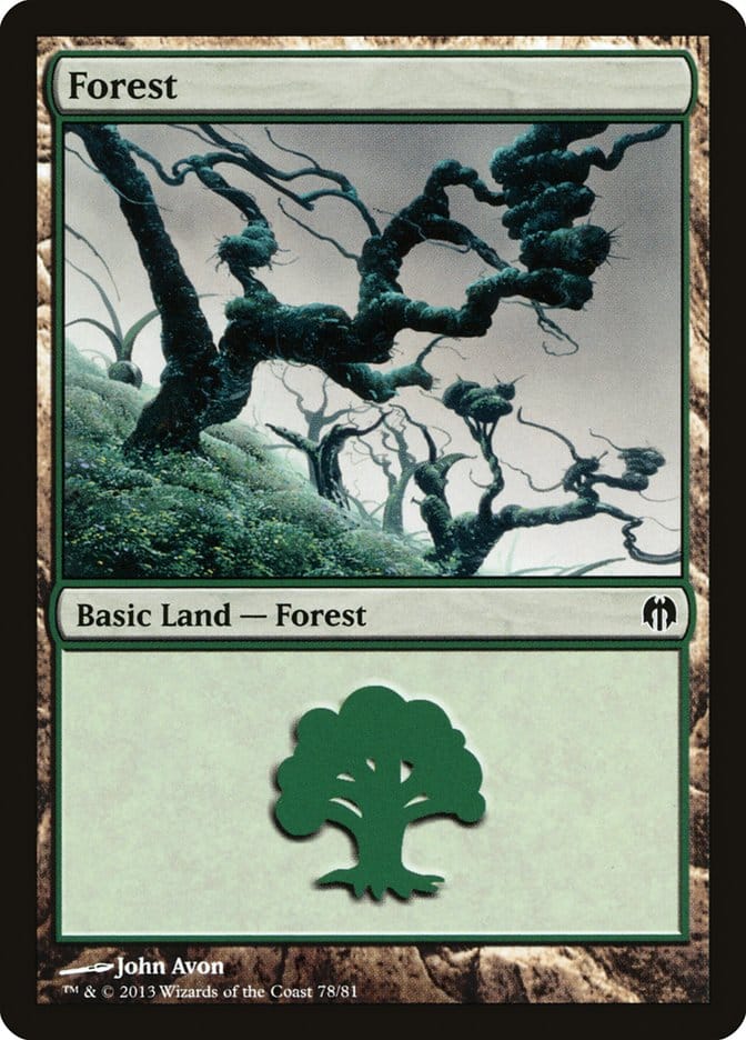 Forest (78) [Duel Decks: Heroes vs. Monsters] Magic: The Gathering