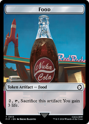 Food (013) // Squirrel Double-Sided Token [Fallout Tokens] Magic: The Gathering