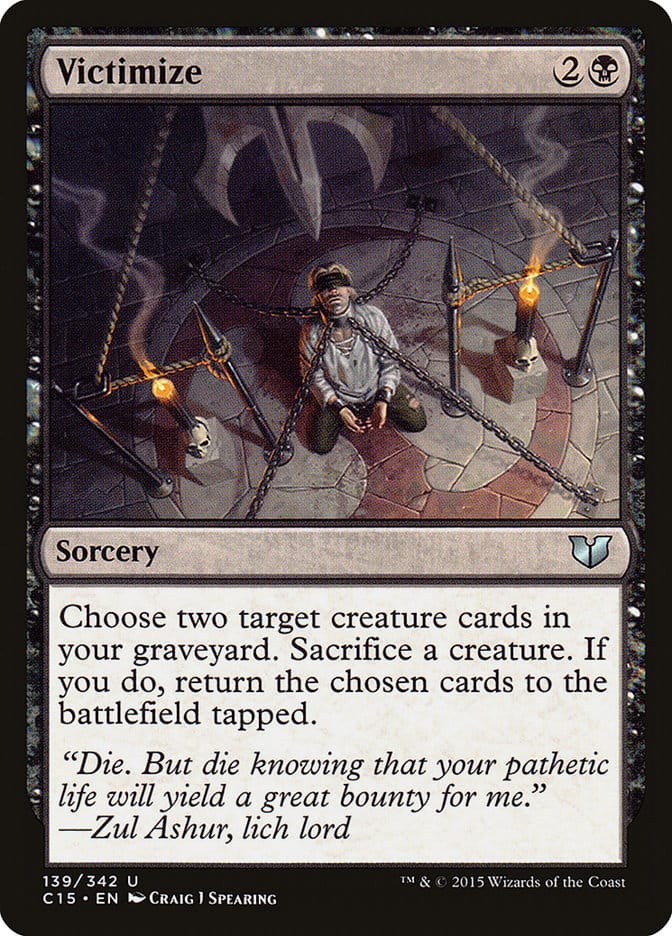 Victimize [Commander 2015] Magic: The Gathering