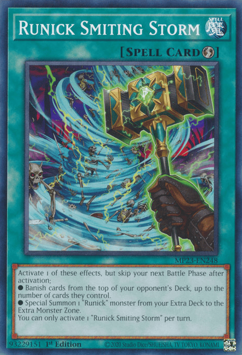 Runick Smiting Storm [MP23-EN248] Common - Yugioh Cards For Your TCG Needs!