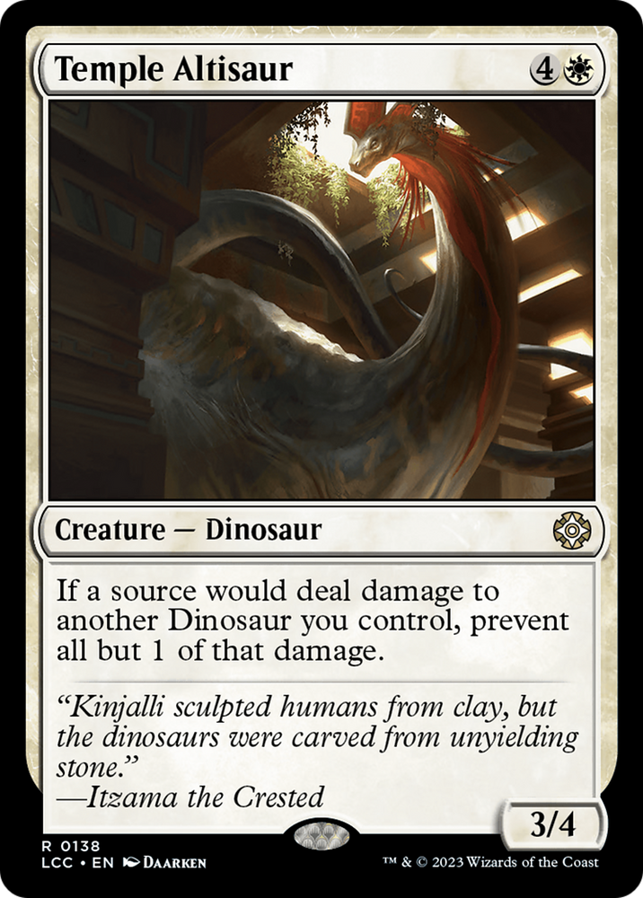 Temple Altisaur [The Lost Caverns of Ixalan Commander] Magic: The Gathering