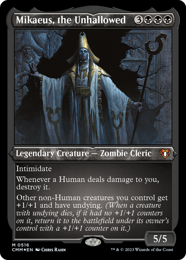 Mikaeus, the Unhallowed (Foil Etched) [Commander Masters] Magic: The Gathering