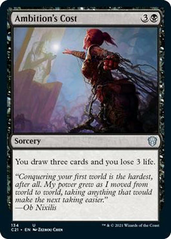 Ambition's Cost [Commander 2021] Magic: The Gathering