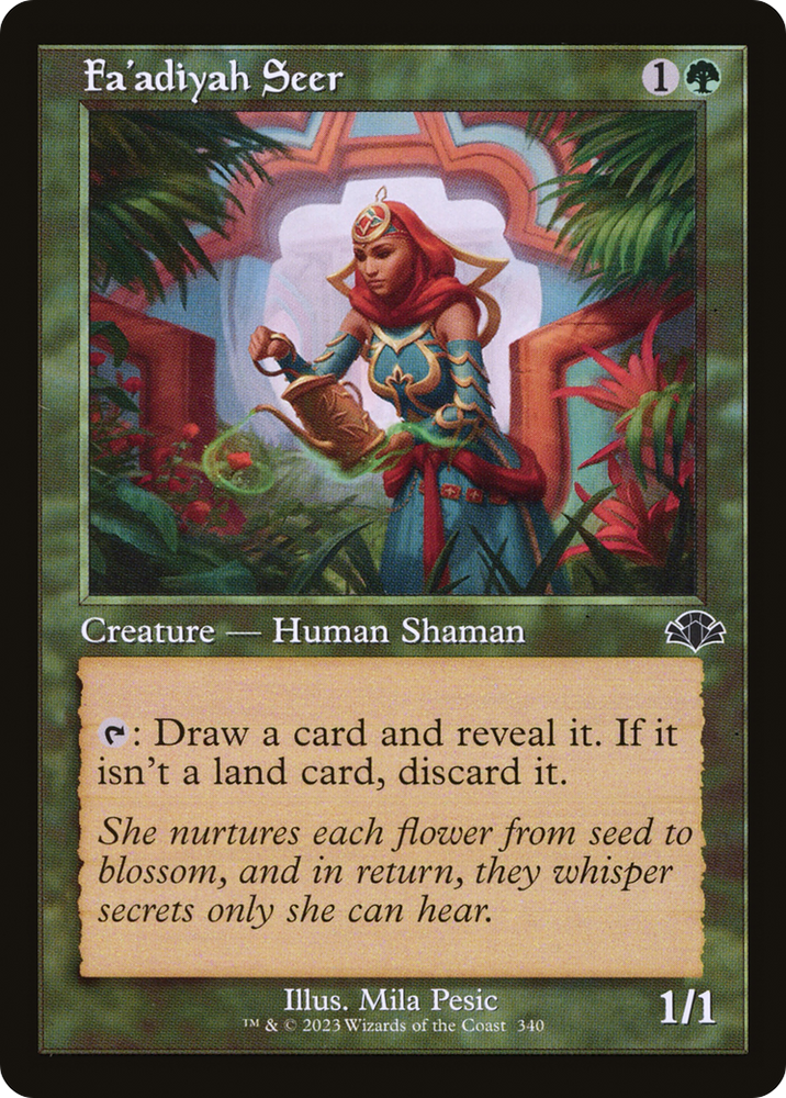 Fa'adiyah Seer (Retro) [Dominaria Remastered] Magic: The Gathering