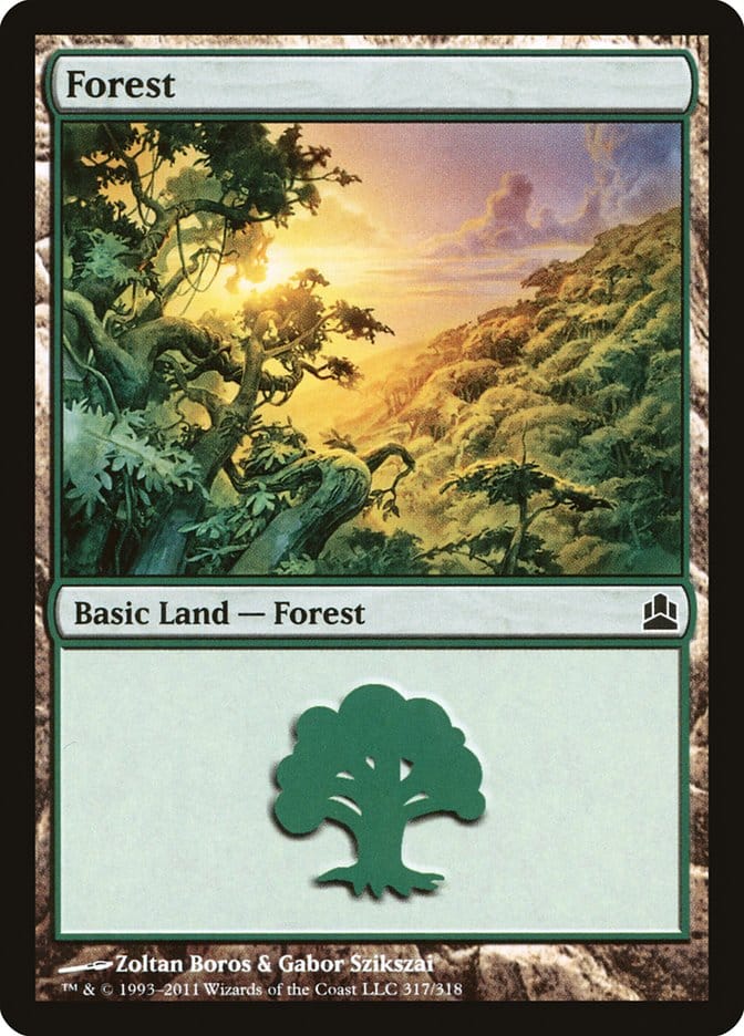 Forest (317) [Commander 2011] Magic: The Gathering