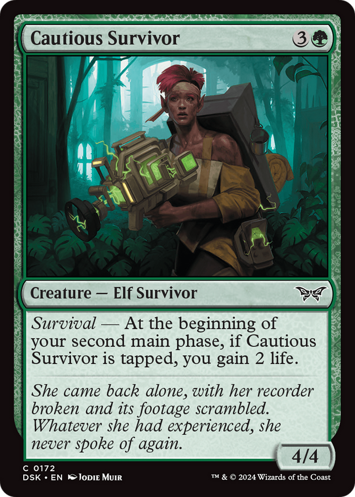 Cautious Survivor [Duskmourn: House of Horror] Magic: The Gathering