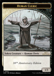 Human Cleric Token [30th Anniversary Tokens] Magic: The Gathering