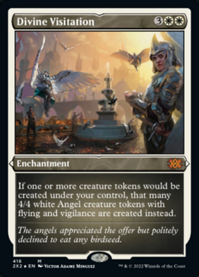Divine Visitation (Foil Etched) [Double Masters 2022] Magic: The Gathering