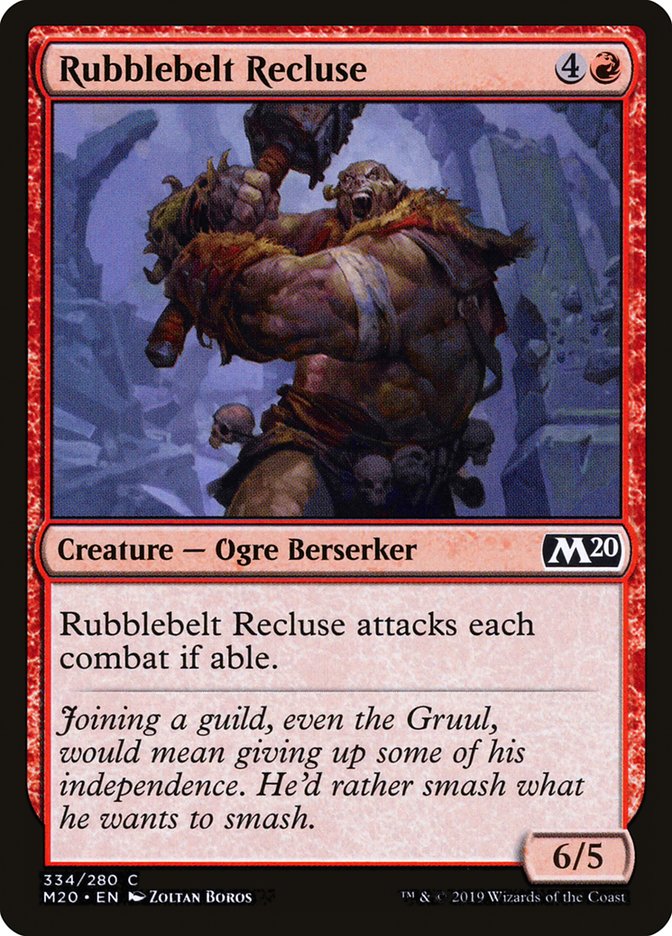 Rubblebelt Recluse [Core Set 2020] Magic: The Gathering