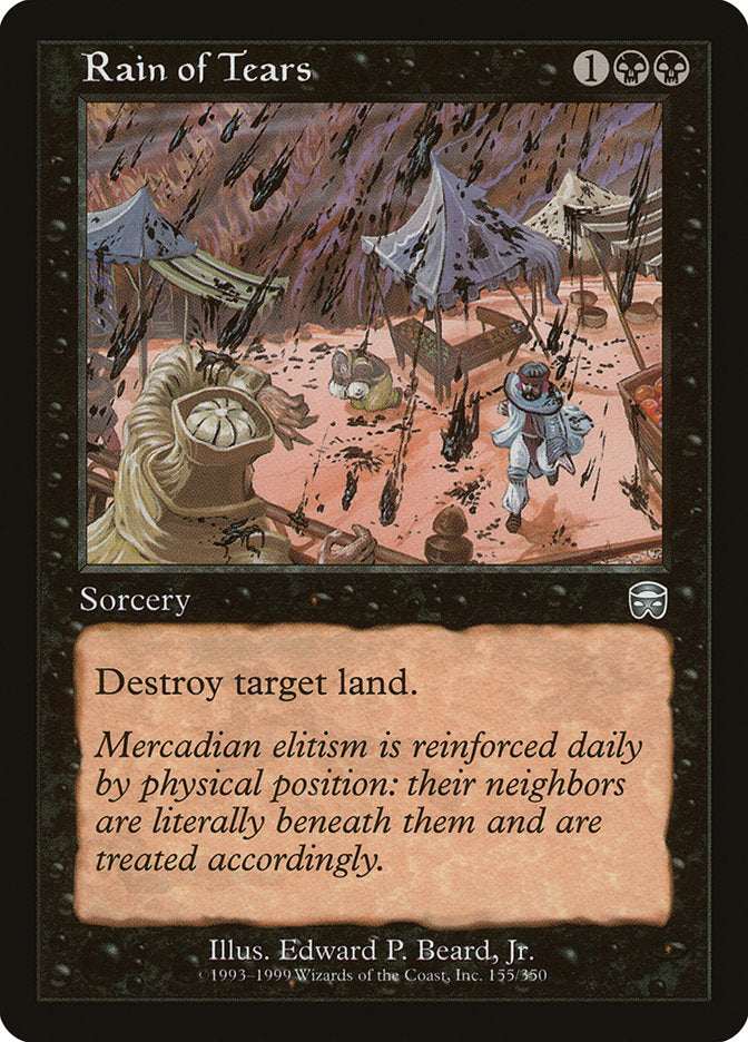 Rain of Tears [Mercadian Masques] Magic: The Gathering