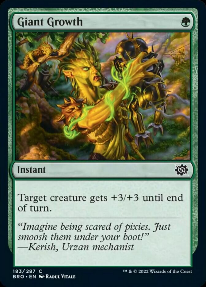 Giant Growth [The Brothers' War] Magic: The Gathering