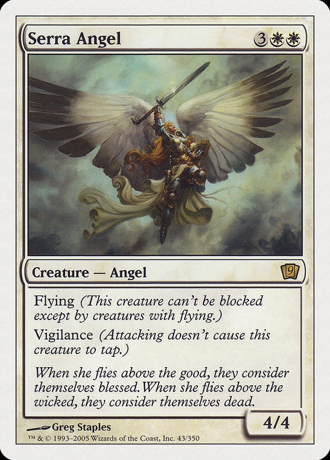 Serra Angel [Ninth Edition] Magic: The Gathering