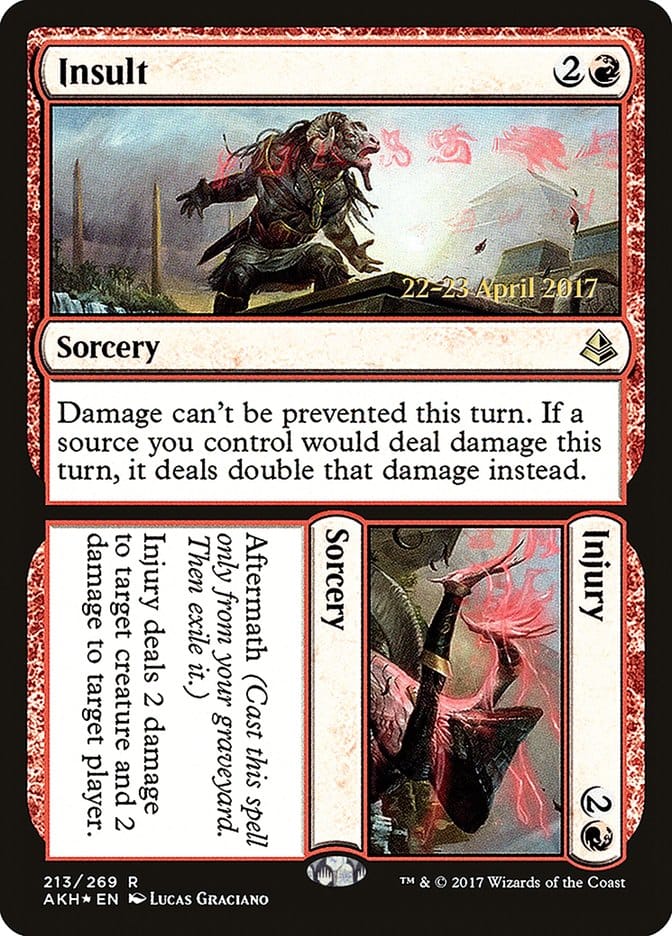 Insult // Injury [Amonkhet Prerelease Promos] Magic: The Gathering