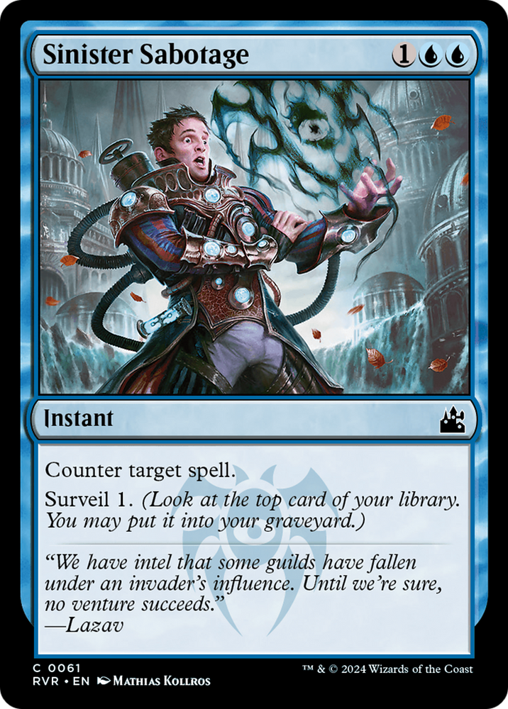 Sinister Sabotage [Ravnica Remastered] Magic: The Gathering