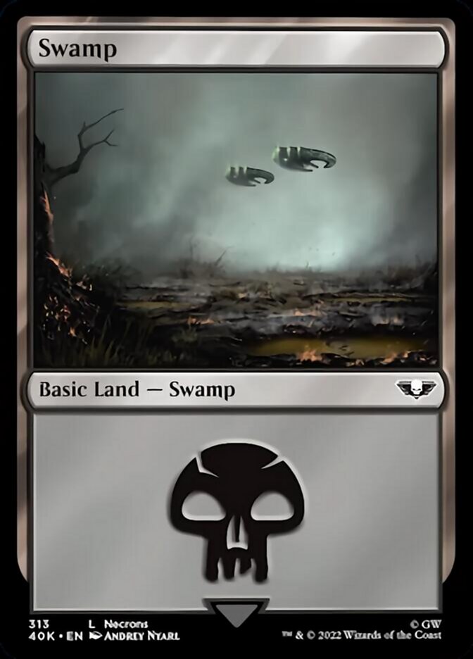 Swamp (313) [Warhammer 40,000] Magic: The Gathering
