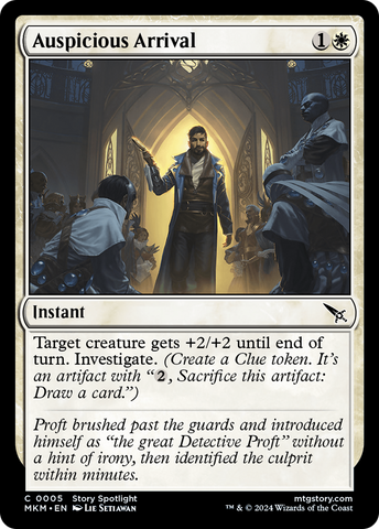 Auspicious Arrival [Murders at Karlov Manor] Magic: The Gathering