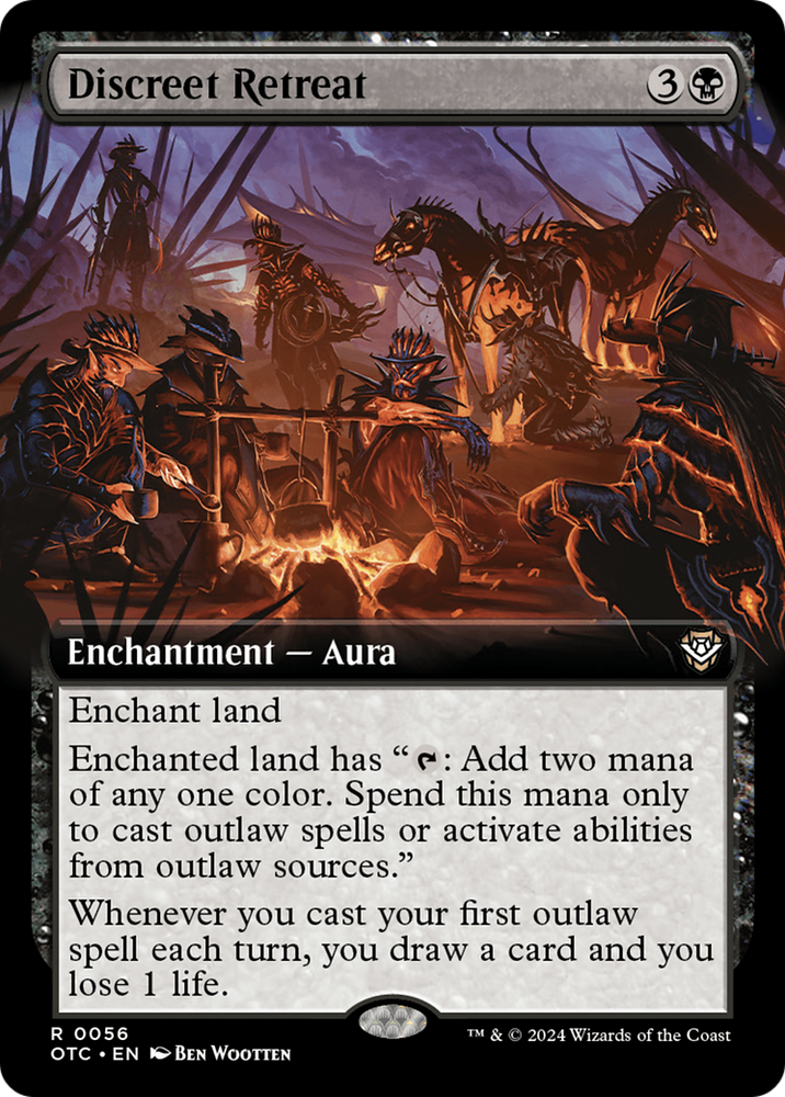 Discreet Retreat (Extended Art) [Outlaws of Thunder Junction Commander] Magic: The Gathering