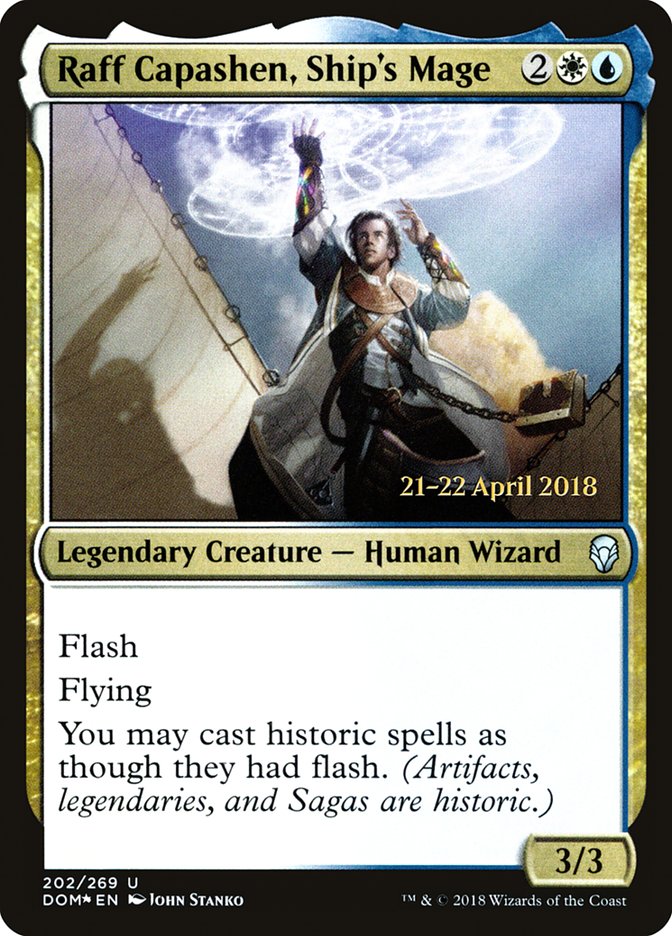 Raff Capashen, Ship's Mage [Dominaria Prerelease Promos] Magic: The Gathering