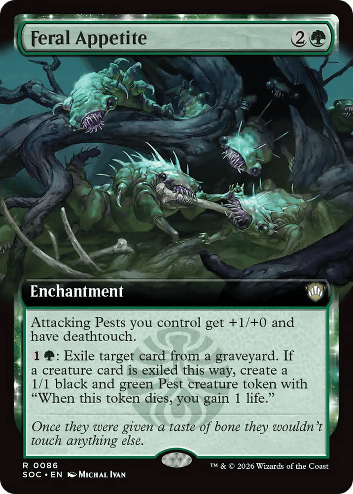 Feral Appetite (Extended Art) [Secrets of Strixhaven Commander]