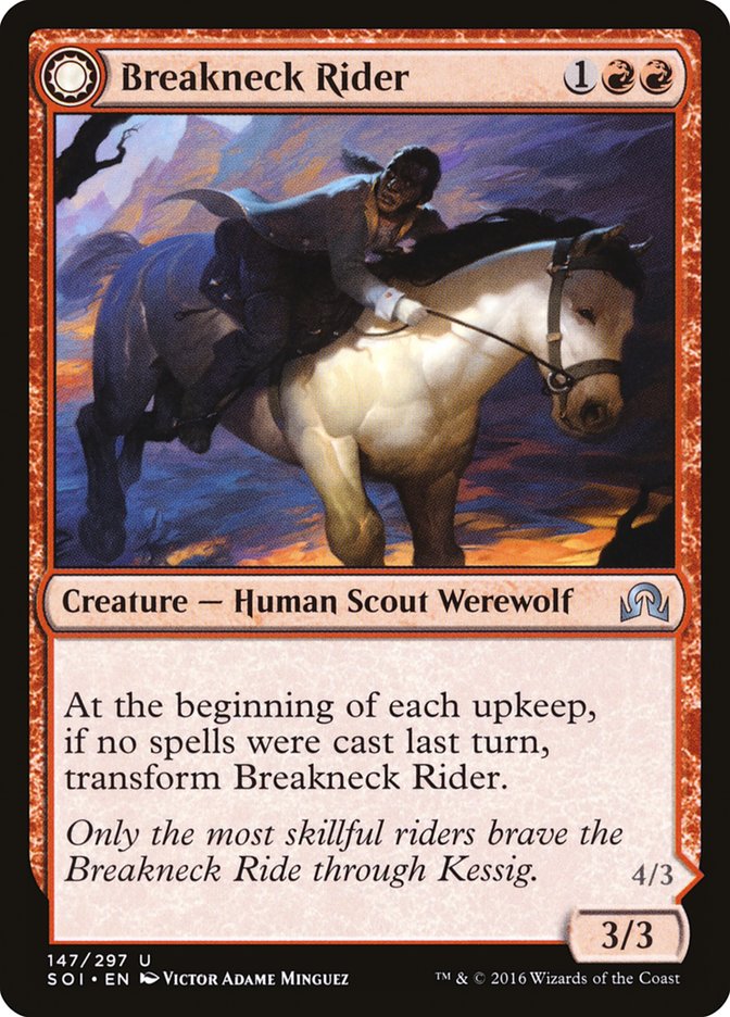 Breakneck Rider // Neck Breaker [Shadows over Innistrad] Magic: The Gathering