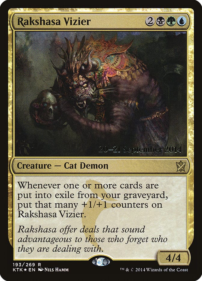 Rakshasa Vizier [Khans of Tarkir Prerelease Promos] Magic: The Gathering