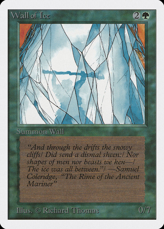 Wall of Ice [Unlimited Edition] Magic: The Gathering