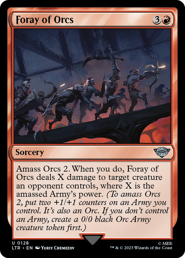 Foray of Orcs [The Lord of the Rings: Tales of Middle-Earth] Magic: The Gathering