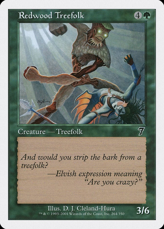 Redwood Treefolk [Seventh Edition] Magic: The Gathering