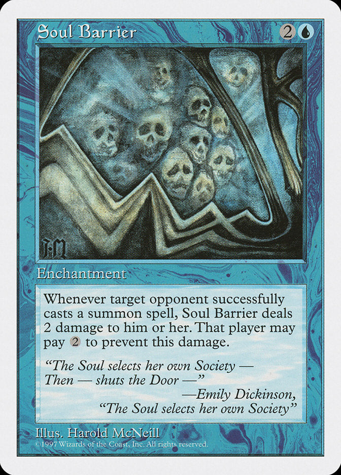 Soul Barrier [Fifth Edition] Magic: The Gathering