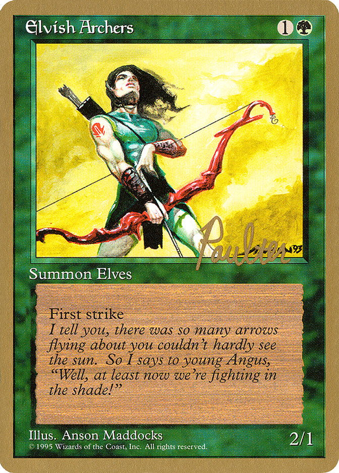 Elvish Archers (Preston Poulter) [Pro Tour Collector Set] Magic: The Gathering