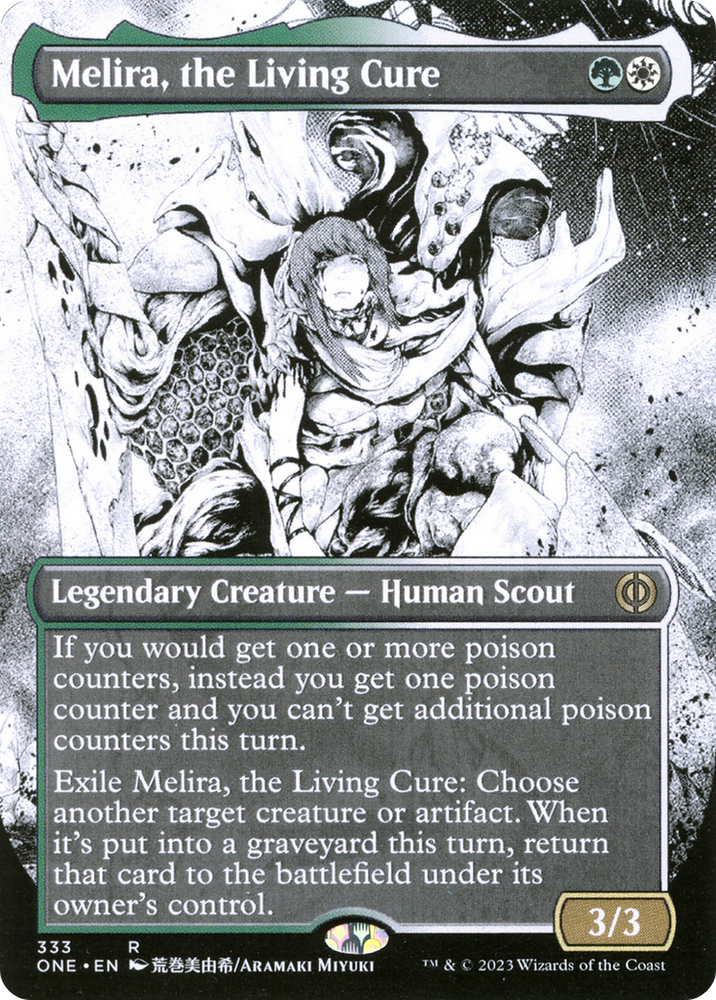 Melira, the Living Cure (Borderless Manga) [Phyrexia: All Will Be One] Magic: The Gathering