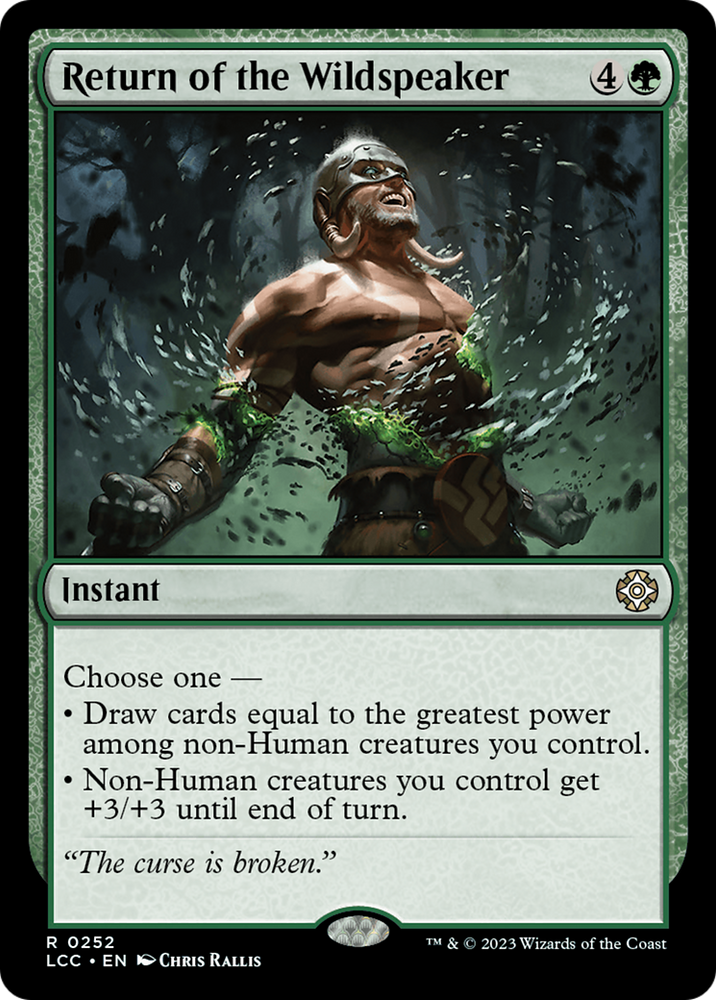 Return of the Wildspeaker [The Lost Caverns of Ixalan Commander] Magic: The Gathering