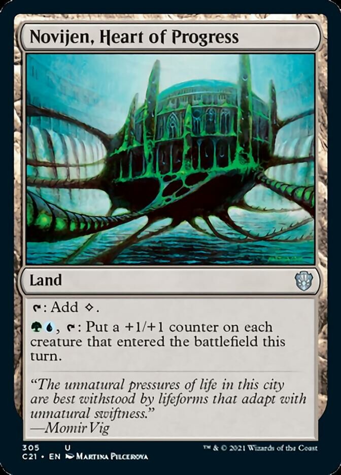 Novijen, Heart of Progress [Commander 2021] Magic: The Gathering