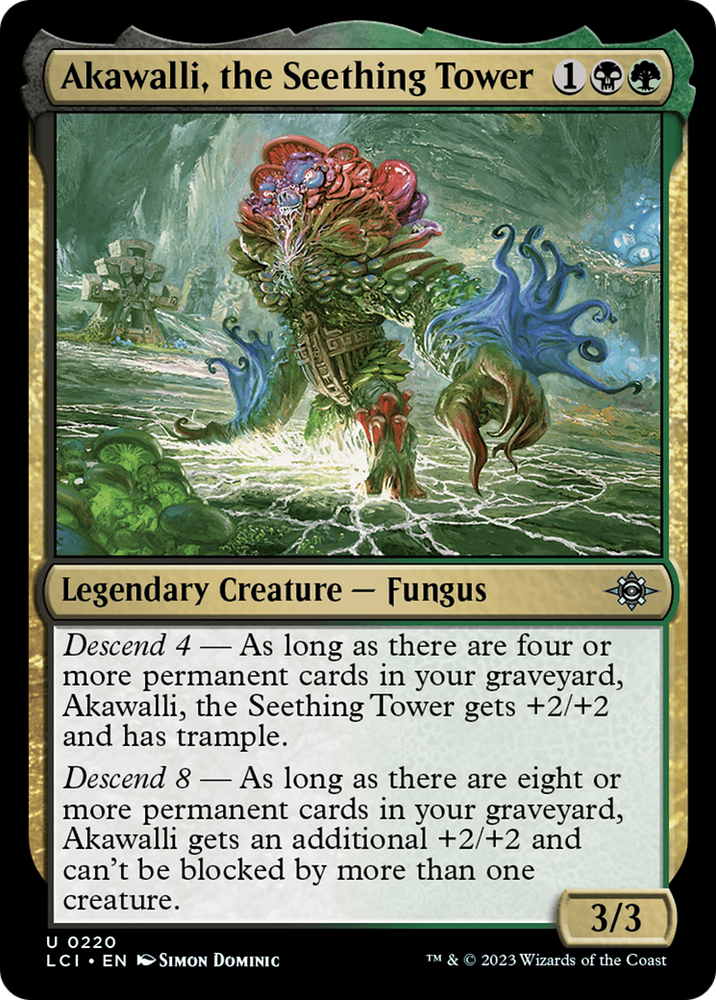 Akawalli, the Seething Tower [The Lost Caverns of Ixalan] Magic: The Gathering