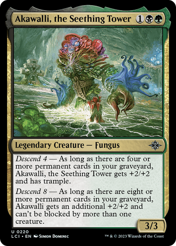 Akawalli, the Seething Tower [The Lost Caverns of Ixalan] Magic: The Gathering