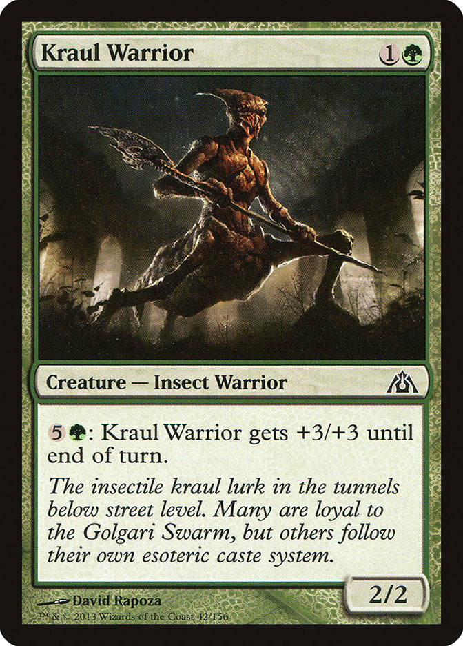 Kraul Warrior [Dragon's Maze] Magic: The Gathering