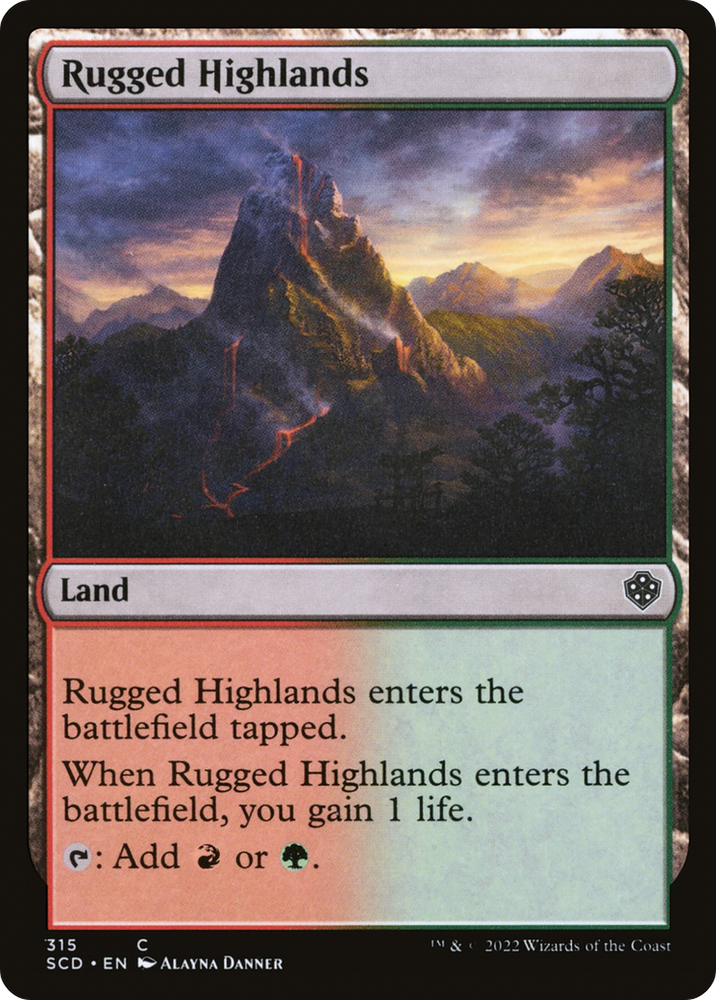 Rugged Highlands [Starter Commander Decks] Magic: The Gathering
