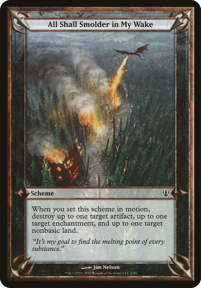 All Shall Smolder in My Wake (Schemes) [Archenemy Schemes] Magic: The Gathering