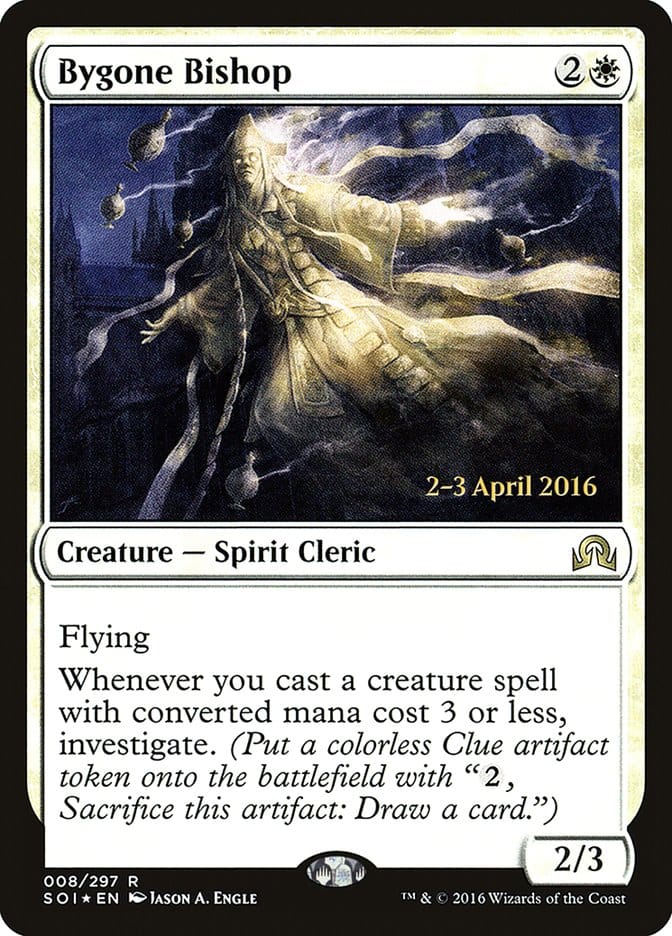 Bygone Bishop [Shadows over Innistrad Prerelease Promos] Magic: The Gathering