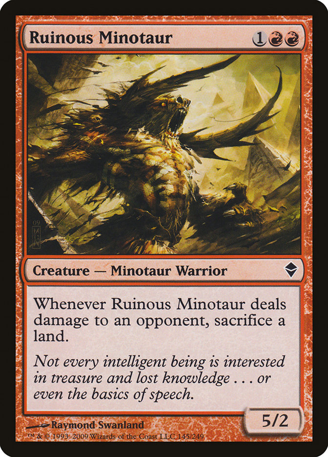 Ruinous Minotaur [Zendikar] Magic: The Gathering