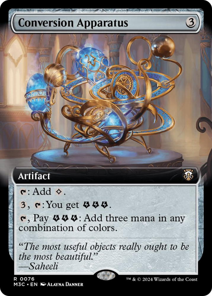 Conversion Apparatus (Extended Art) (Ripple Foil) [Modern Horizons 3 Commander] Magic: The Gathering
