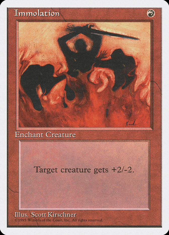 Immolation [Fourth Edition] Magic: The Gathering