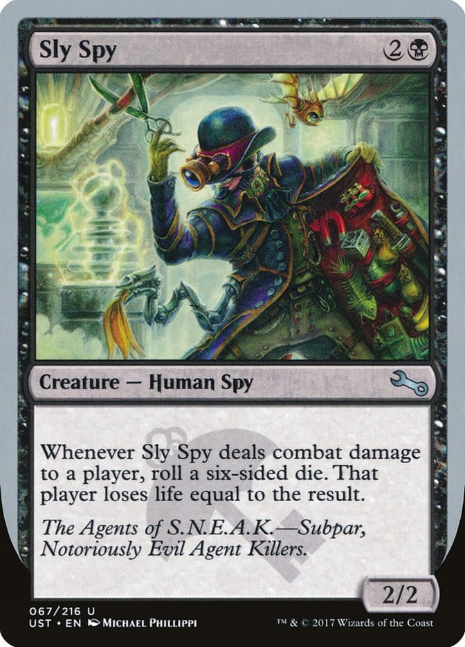 Sly Spy ("Subpar, Notoriously Evil Agent Killers") [Unstable] Magic: The Gathering